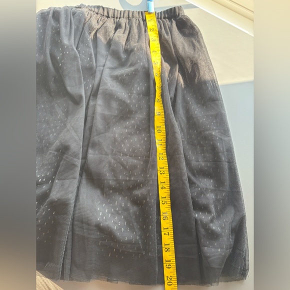 Mango Black Tulle Skirt with Silver Detail – Size Medium - Picture 9 of 9